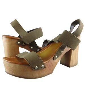 MIA girl Women's  Ankle Strap Brown Elastic Size 7.5M Gently Used‎ 2025